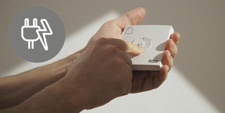 Remote controlled and electrically powered VELUX blinds